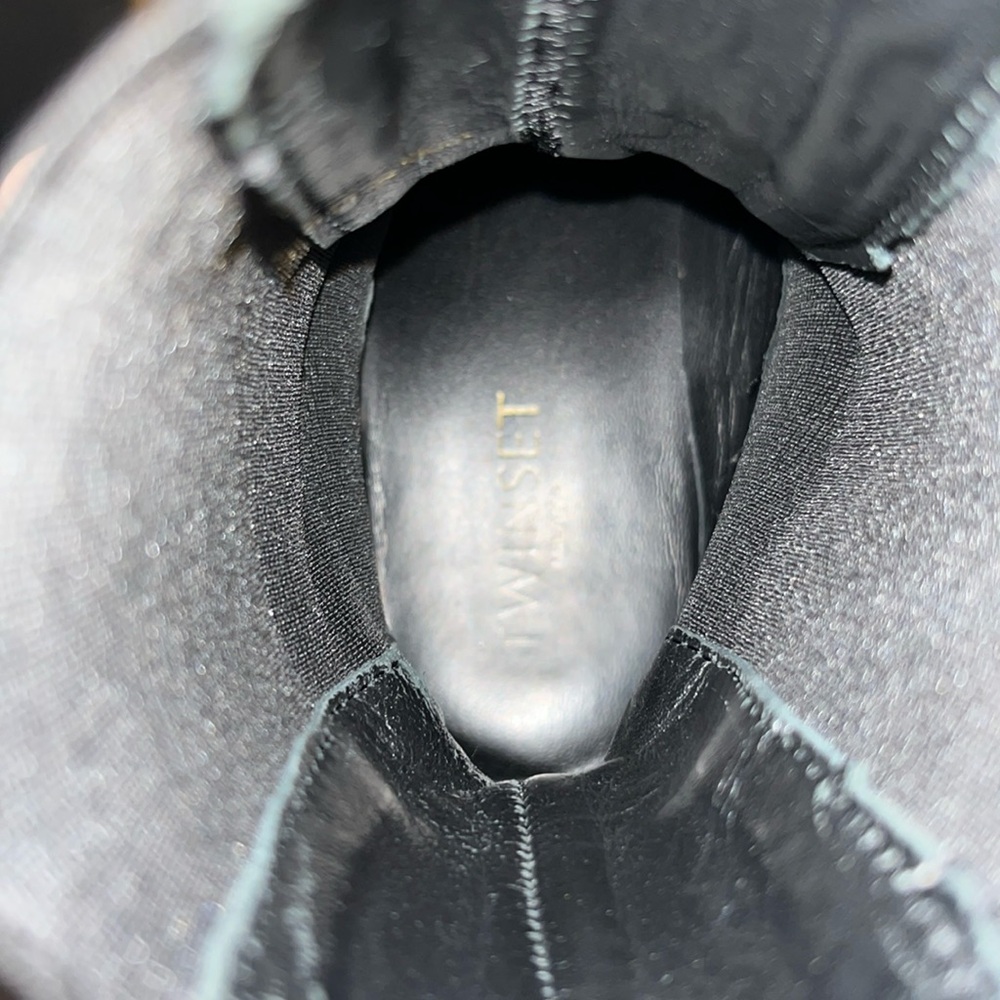 Twinset Leather Platform Chelsea Boots - Picture 8 of 10